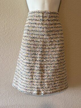 St. John Multicolor Tweed Skirt, Size Medium, New with Tags